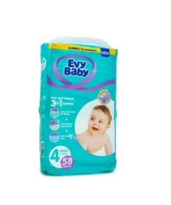 EvyBaby Diapers MAXI No. 4 ( 7-18kg) 58pcs