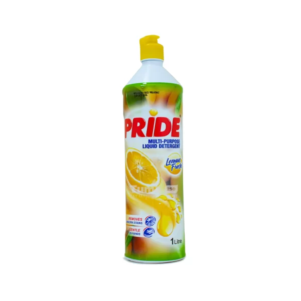 Pride Multipurpose Liquid Detergent Lemon Fresh 1L