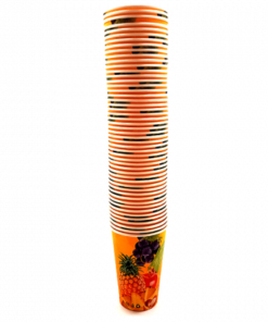 Coloured Juice Paper Disposable Cups without Cover