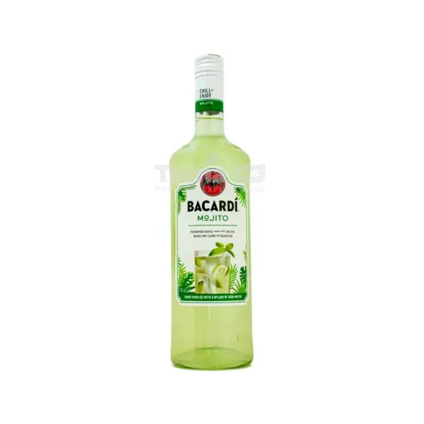 Bacardi Mojito Premium Rum Cocktail made with Lime Juice (14.9%-1L