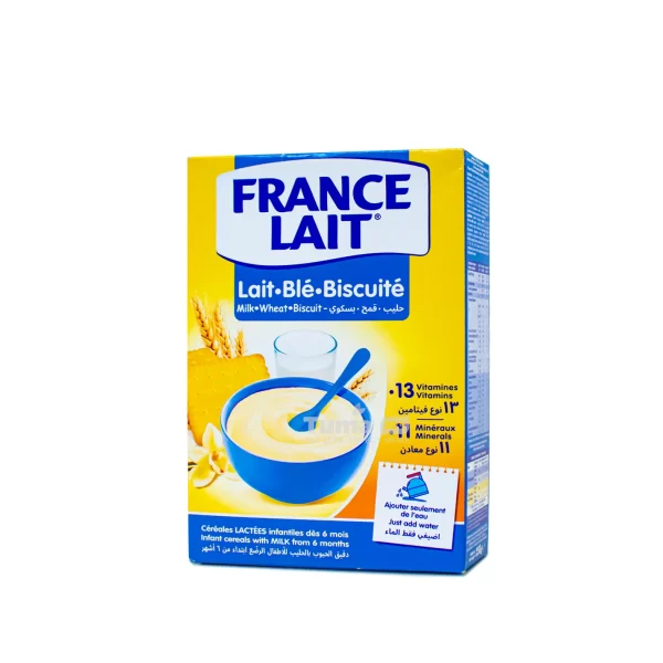 France lait Cereals Milk-Wheat-Biscuits From 6 Months 250g