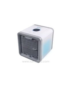 Mini Air Cooler Conditioner On The Table with usb