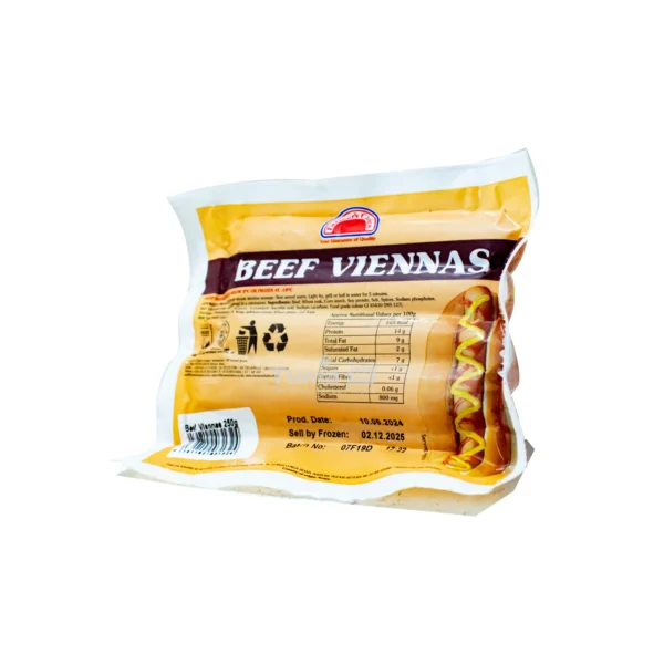 Farmer's Choice Beef Viennas 250g