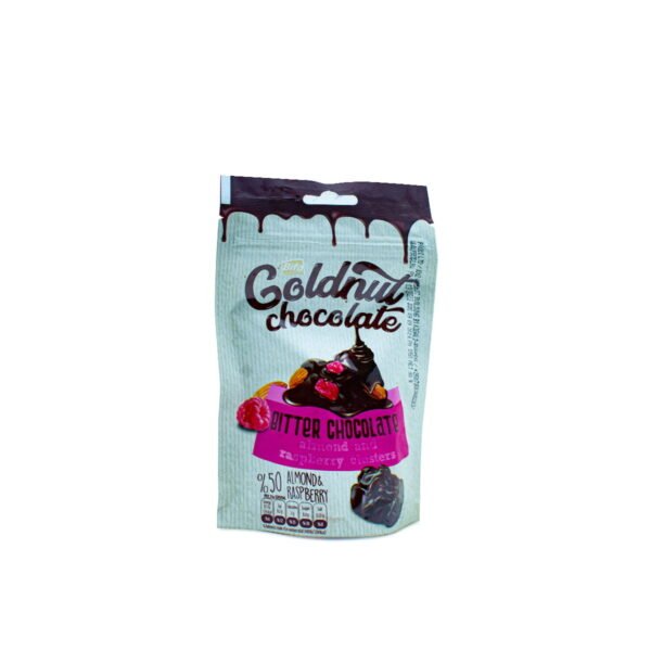 Bifa Goldnut Bitter Chocolate Almond And Raspberry Clusters 80g