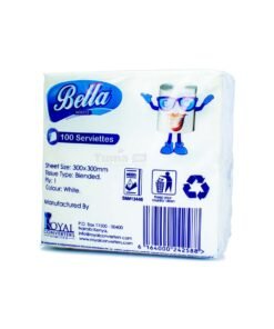 Bella Nipe White Serviette/Napkins (300x300mm) -100pcs