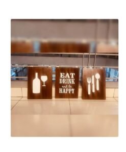 Saye Company Ltd Eat Three Piece Frame Board Decor - 40/30cm