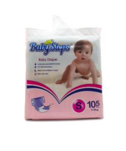 Baby Steps Small Diapers(3-6kg) -105pcs