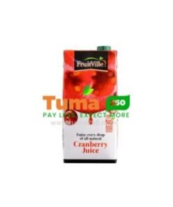 FruitVille 100% Natural Cranberry Juice 1L