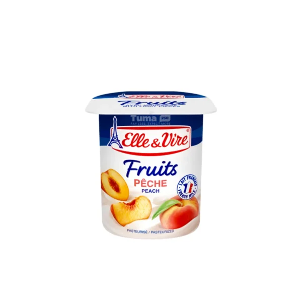 Elle & Vire Peach Fruit Yoghurt 125g