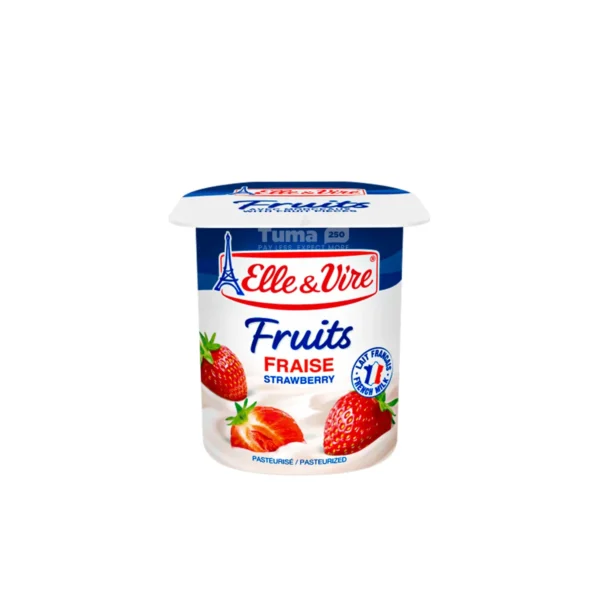 Elle & Vire Creme Dessert Strawberry Fruits 125g