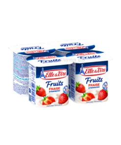Elle & Vire Creme Dessert Strawberry Fruits
