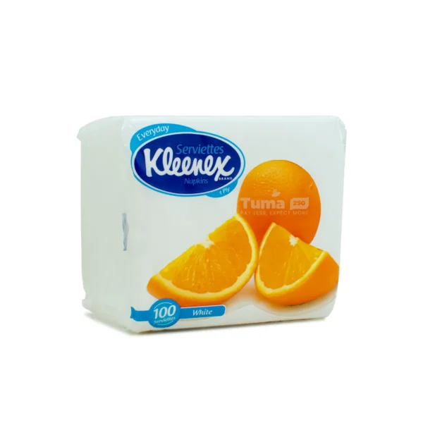 Kleenex White Serviettes (1ply) -100pcs