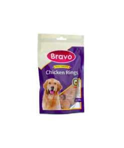 Bravo Chicken Rings Dog Treat 100g