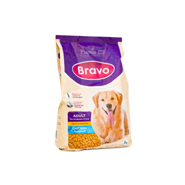 Bravo Chicken Flavour Adult Dog Food(From 12months) -2kg