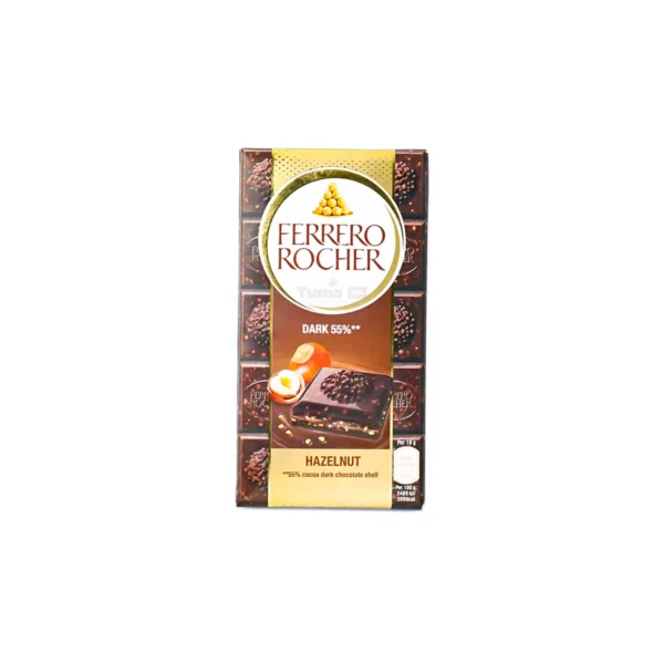 Ferrero Rocher 55% Dark Chocolate With Hazelnut Bar 90g