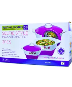 Royalford Insulated Hot Pot Set -3pcs