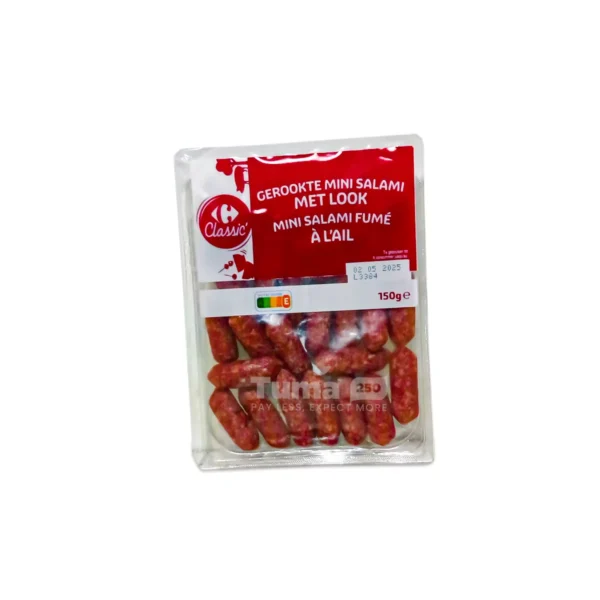 Carrefour Classic Mini Smoked Salami With Garlic 150g