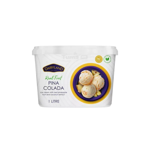 Dairyland Real Fruit Pina Colada Ice Cream 1L