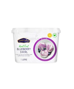 Dairyland Real Fruit Blueberry Swirl Ice Cream 1L