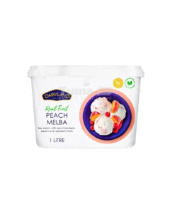 Dairyland Real Fruit Peach Melba Ice Cream 1L