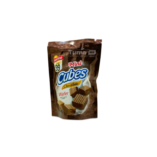 Sunveat Club 99 Mini Cubes Chocolate Wafer 125g