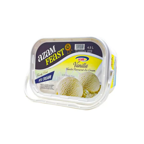 Azam Feast Vanilla Flavoured Ice Cream 4.5L