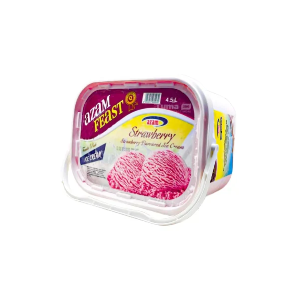 Azam Feast Strawberry Flavoured Ice Cream 4.5L