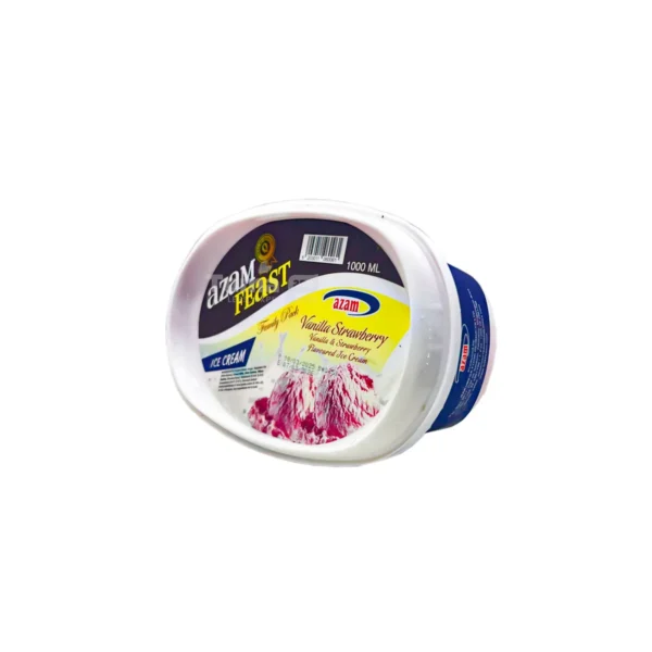 Azam Feast Vanilla Strawberry Ice Cream 1L