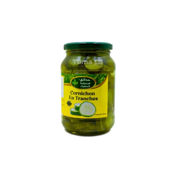 Virginia Green Garden Sliced Dill Pickles(Cornichons) 482g