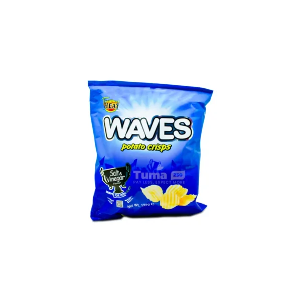 Tropical Heat Waves Salt&Vinegar Potato Crisps 125g