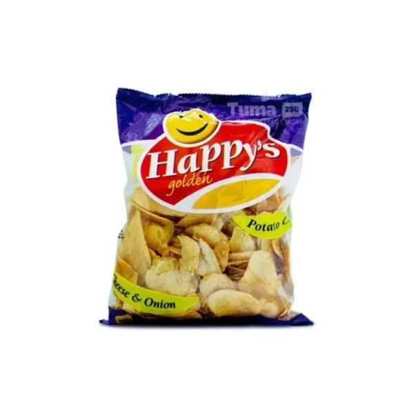 Happy's Golden Cheese & Onion Potato Crisps 200g