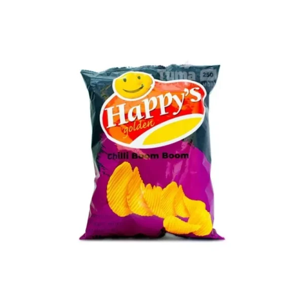 Happy's Golden Chili Boom Boom Potato Crisps