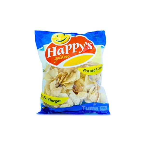 Happy's Golden Salt & Vinegar Potato Crisps