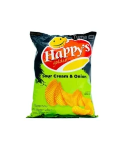 Happy's Golden Sour Cream & Onion Potato Crisps