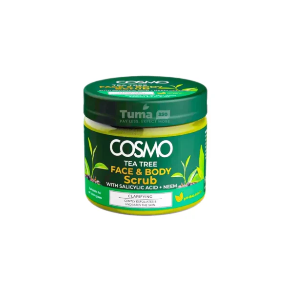 Cosmo Tea tree Face & Body Scrub With Salicylic Acid+Neem 325ml