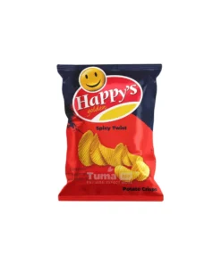 Happy's Golden Spicy Twist Potato Crisps