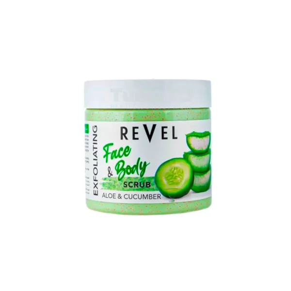 Revel Aloe And Cucumber Face And Body Scrub 475ml
