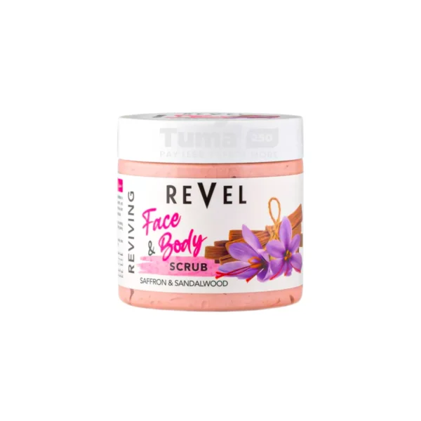 Revel Saffron&Sandalwood Face And Body Scrub 475ml