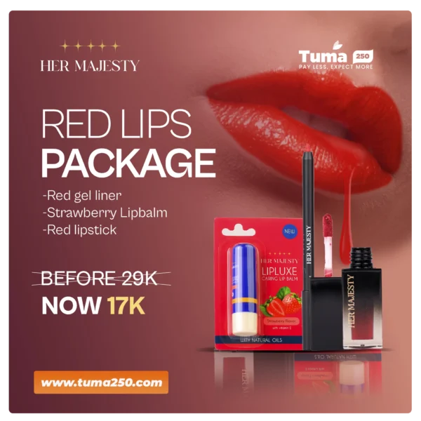 Her Majesty Red Lips Package