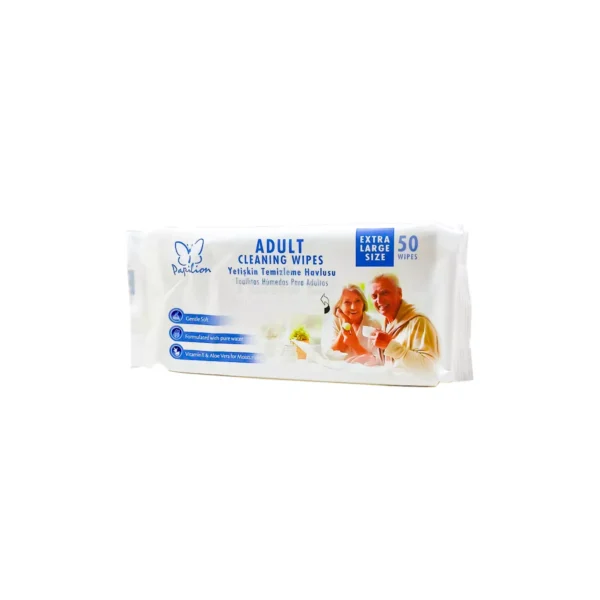 Papilion Adult Cleansing Wipes(Extra Large) -50pcs