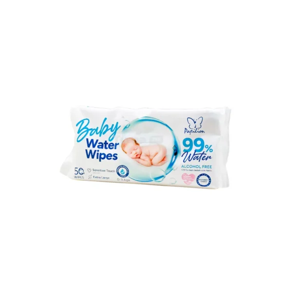Papilion Baby Water Wipes(99% water alcohol free) -50pcs