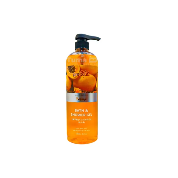 Pretty Be Gentle & Fresh Papaya Bath & Shower Gel 1L