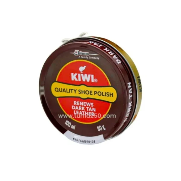 Kiwi Dark Tan Leather Quality Shoe Polish
