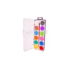 Paint Watercolour Set - 12 Colours In Tablet + Brush