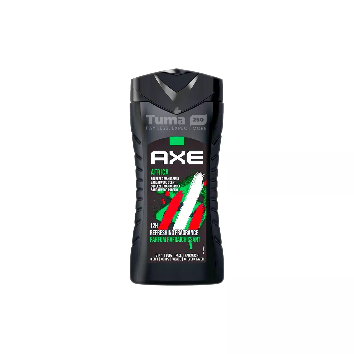 Axe Africa 3in1 (Body,Face & Hair) Wash 400ml