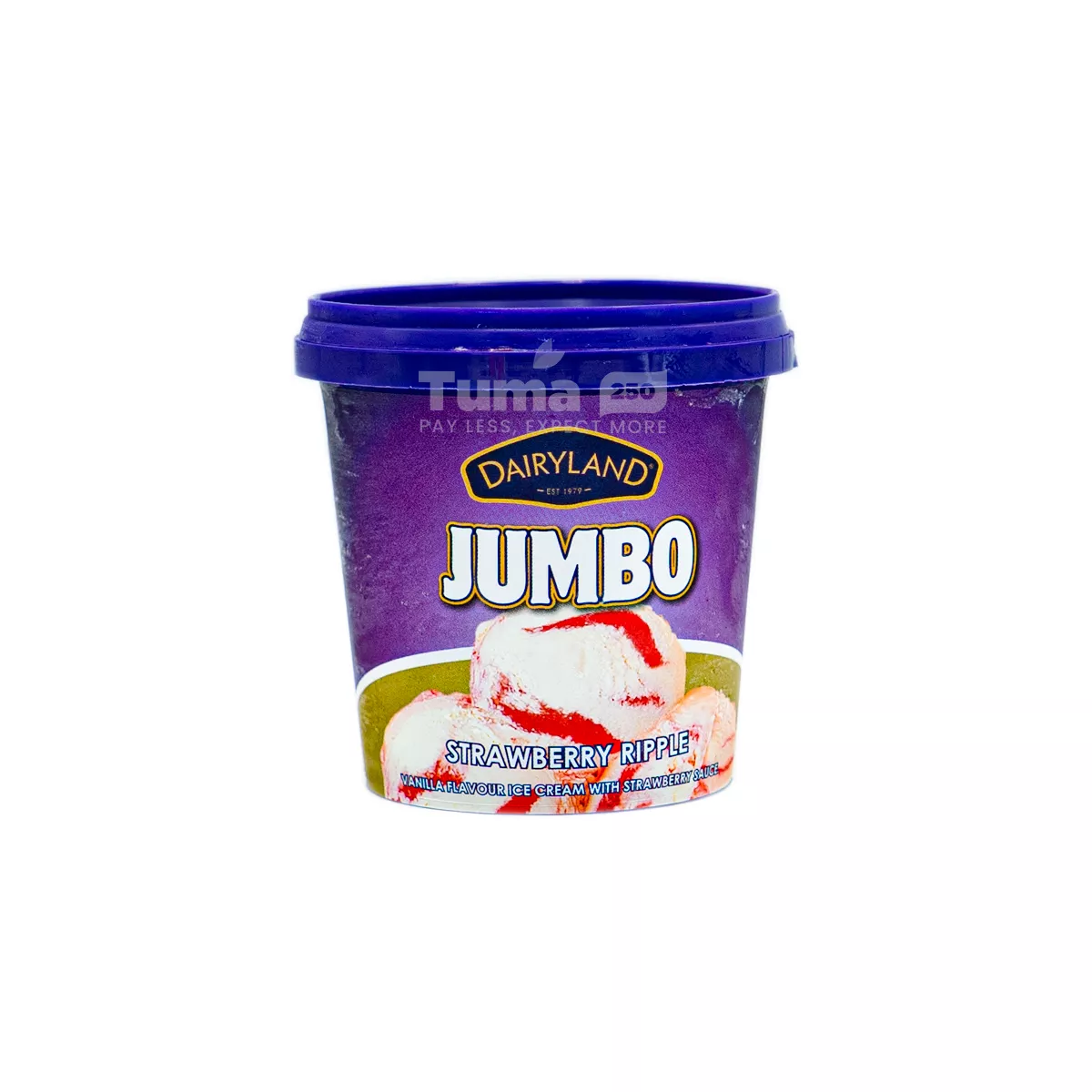 Dairyland Jumbo Strawberry Ripple Ice Cream 175ml