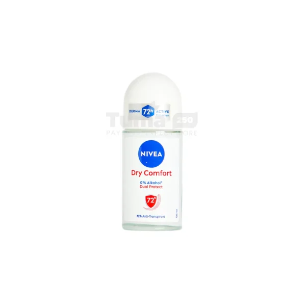 Nivea Dry Comfort 0% Alcohol 72h Roll-On 50ml