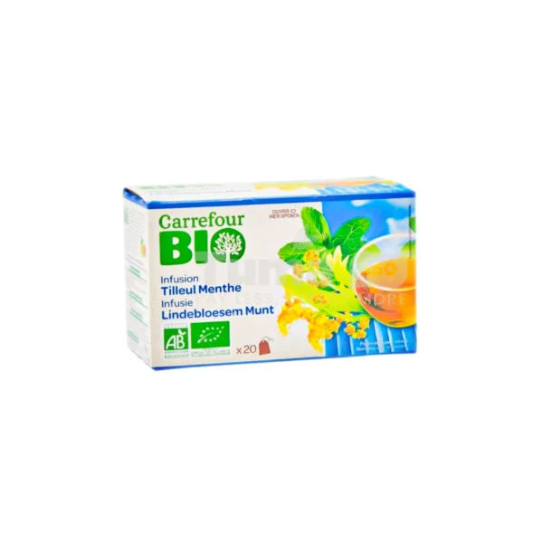 Carrefour Bio Linden blossom Mint Infusion 26g (1.3x 20g)