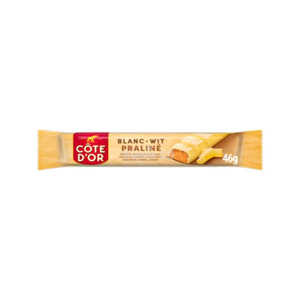 Côte d’Or White Chocolate Praliné Bar 46g