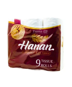 Hannan Premium Luxury Tissue 3Ply 9 Tissue Rolls